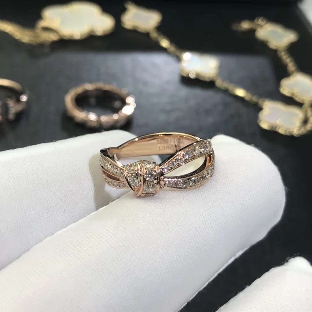 Кольцо Chaumet Liens Seduction розовое золото, бриллианты