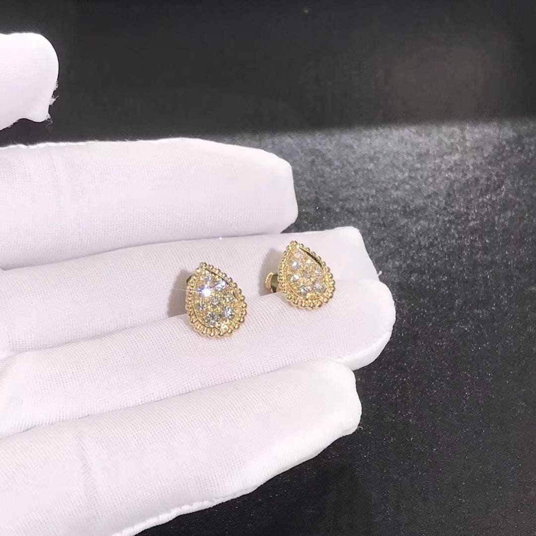 Серьги Boucheron Serpent Boheme бриллианты, желтое золото 5