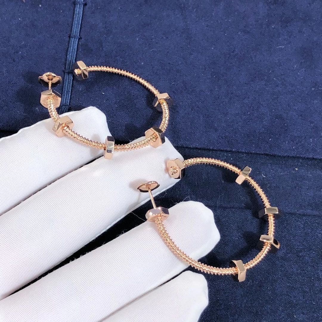 Серьги Ecrou de Cartier розовое золото 5
