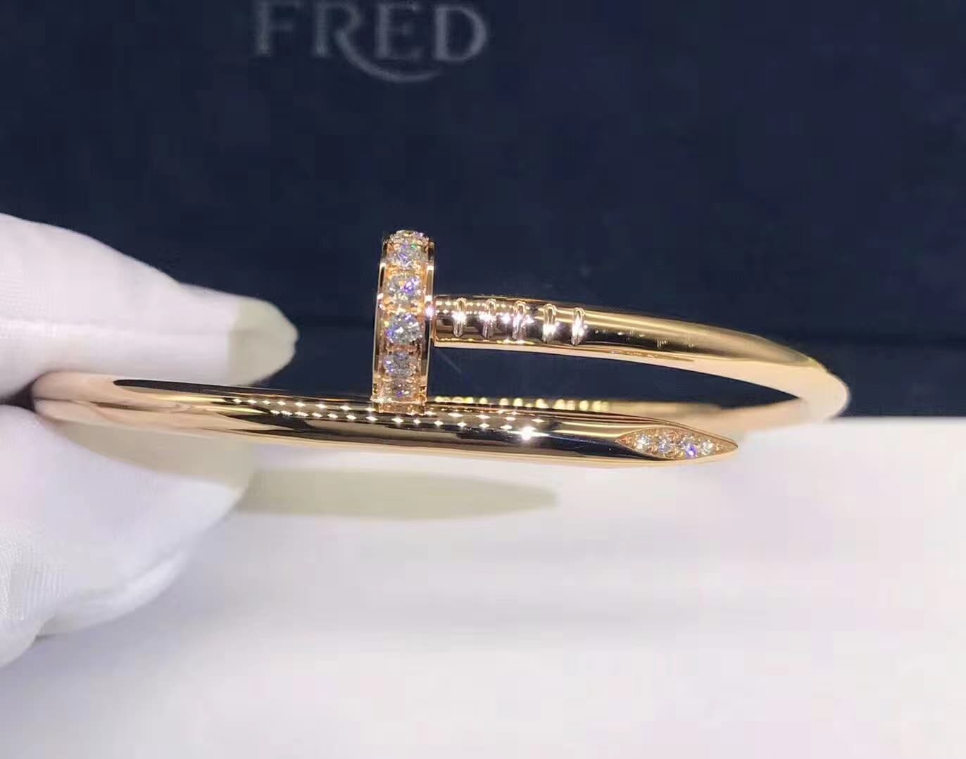 Браслет Cartier Juste un Clou классическая модель желтое золото, бриллианты 4