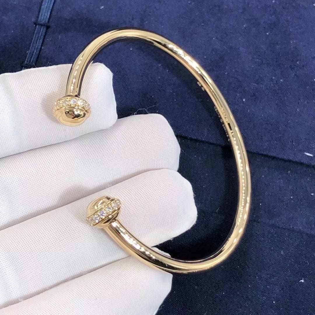 Браслет Piaget Possession Open Bangle широкий желтое золото, бриллианты 5