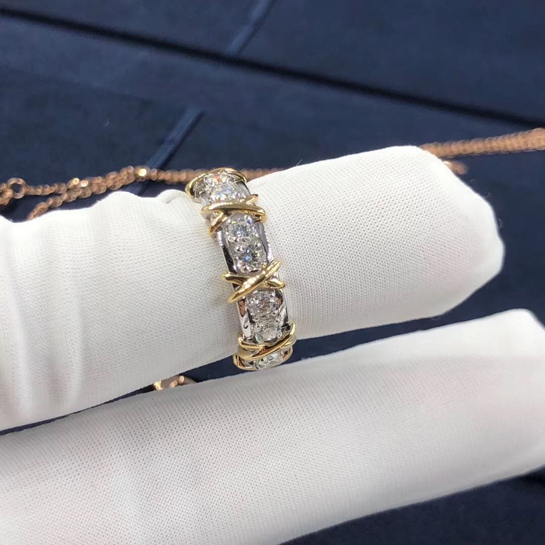 Кольцо Tiffany & Co. Schlumberger бриллианты, желтое золото 3