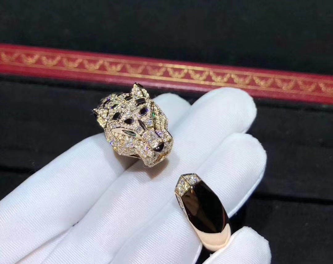 Браслет Classic Panthere De Cartier бриллианты, драгоценные камни, розовое золото 1