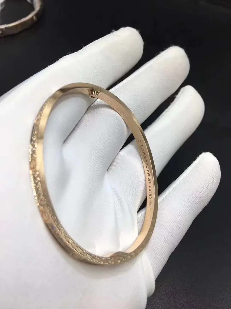 Браслет Cartier Love маленькая модель /розовое золото, бриллианты/ 4