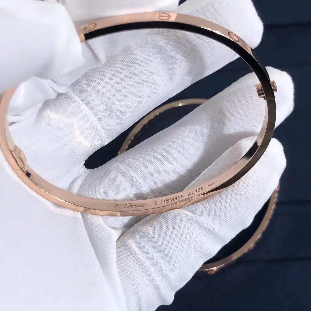 Браслет Cartier Love маленькая модель /розовое золото/