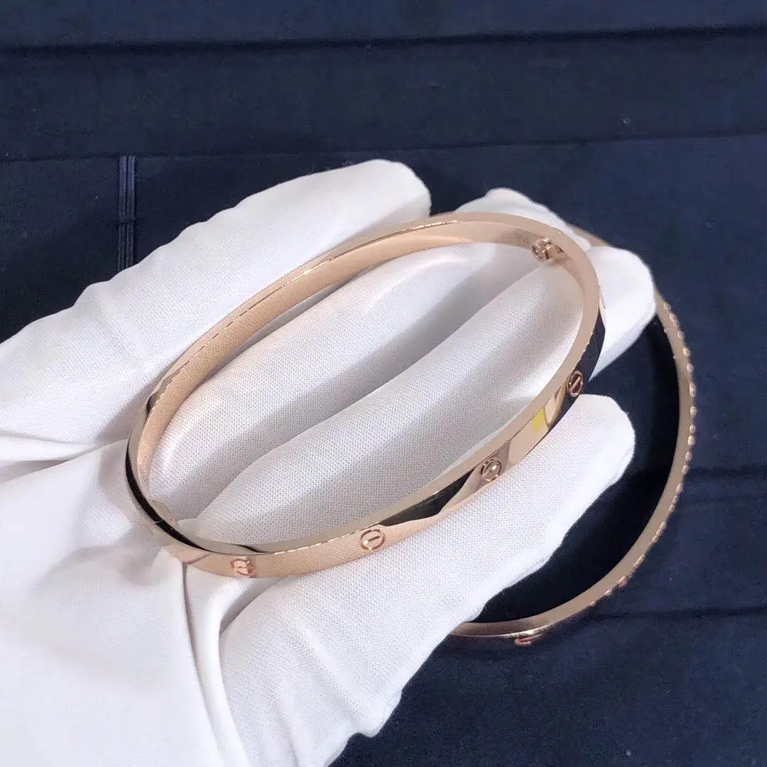 Браслет Cartier Love маленькая модель /розовое золото/