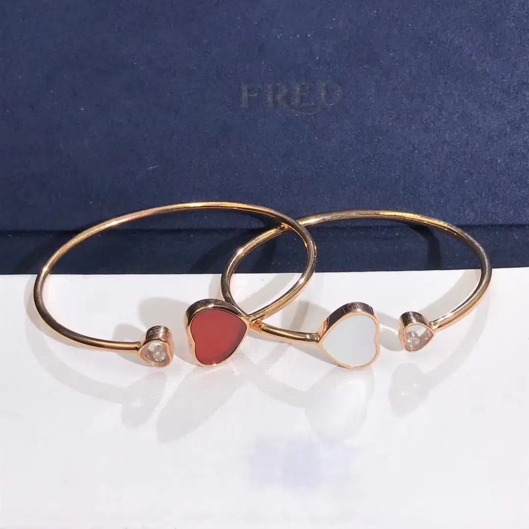 Браслет Chopard Happy Hearts /розовое золото, бриллиант/ 4