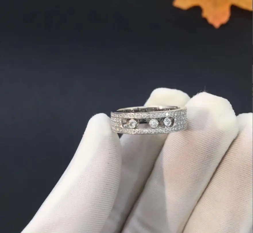 Кольцо Messika Move Joaillerie с бриллиантовым паве /белое золото/