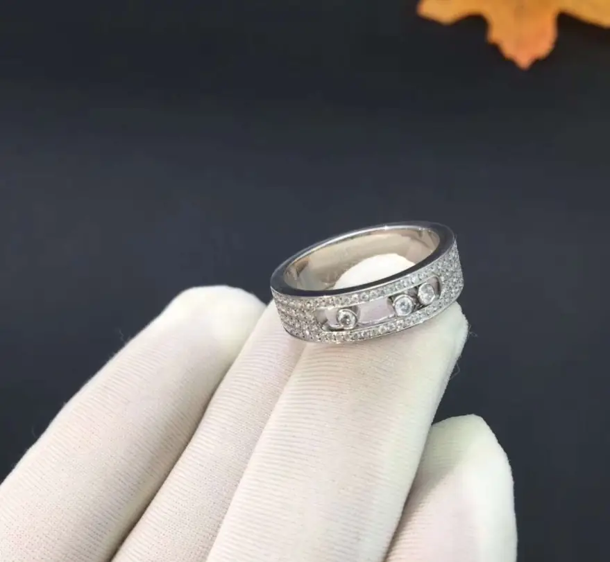Кольцо Messika Move Joaillerie с бриллиантовым паве /белое золото/