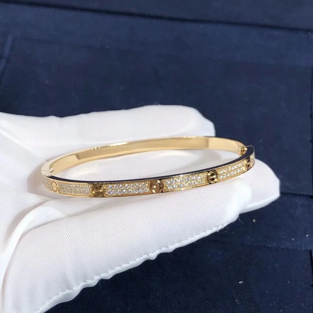 Браслет Cartier Love маленькая модель /желтое золото, бриллианты/ 5