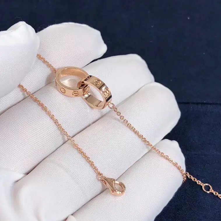 Браслет-цепочка Cartier Love /розовое золото/