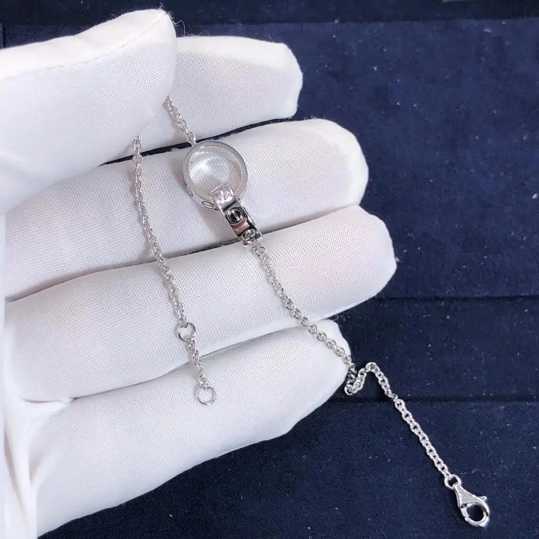 Браслет-цепочка Cartier Love /белое золото/