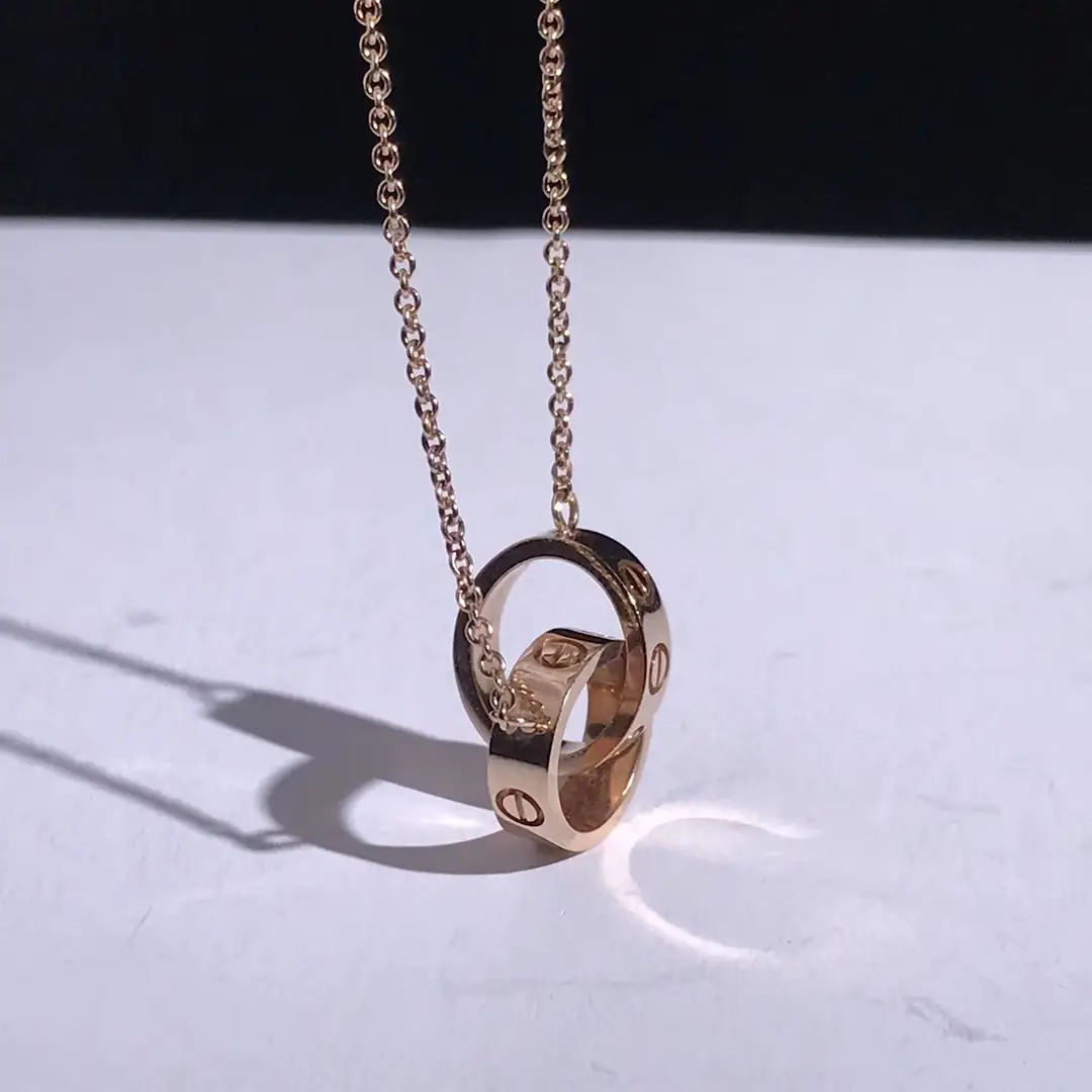 Подвеска Cartier Love /розовое золото/