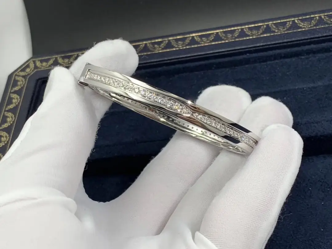 Браслет Bulgari B.zero1 /бриллианты, белое золото/ 3
