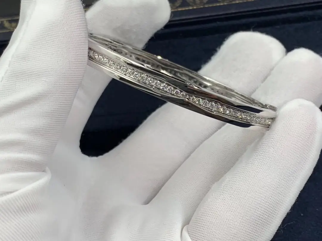 Браслет Bulgari B.zero1 /бриллианты, белое золото/ 5