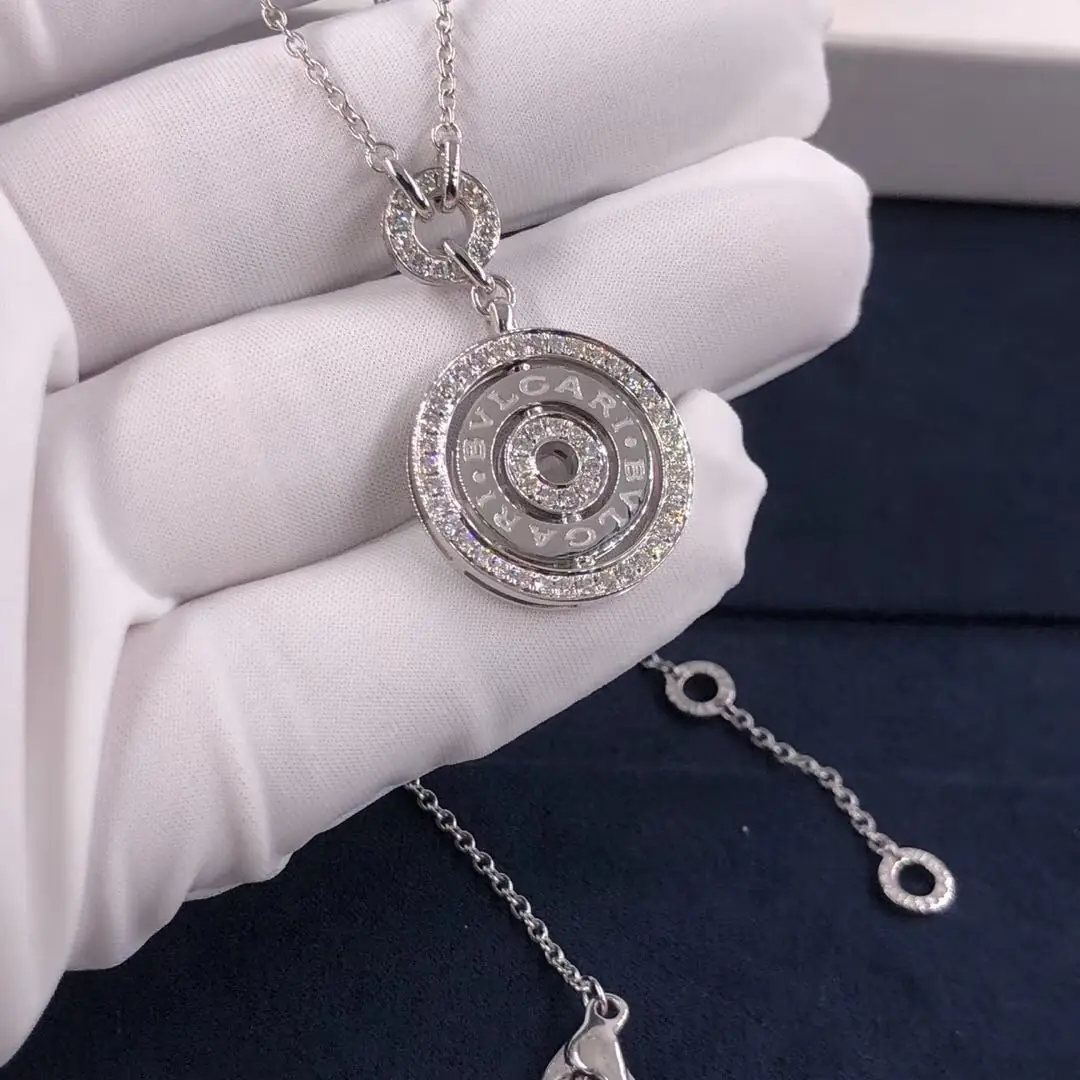Колье Bulgari Circles Astrale Diamond /белое золото/ 3
