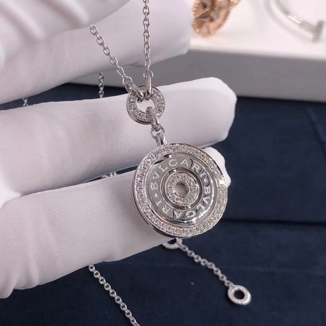 Колье Bulgari Circles Astrale Diamond /белое золото/ 5