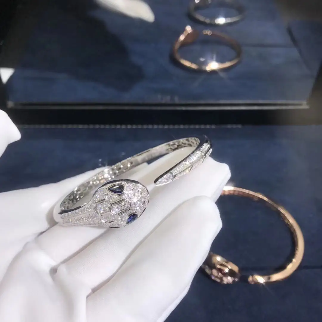 Браслет Bulgari Serpenti /розовое золото, рубеллит, бриллианты/ 5