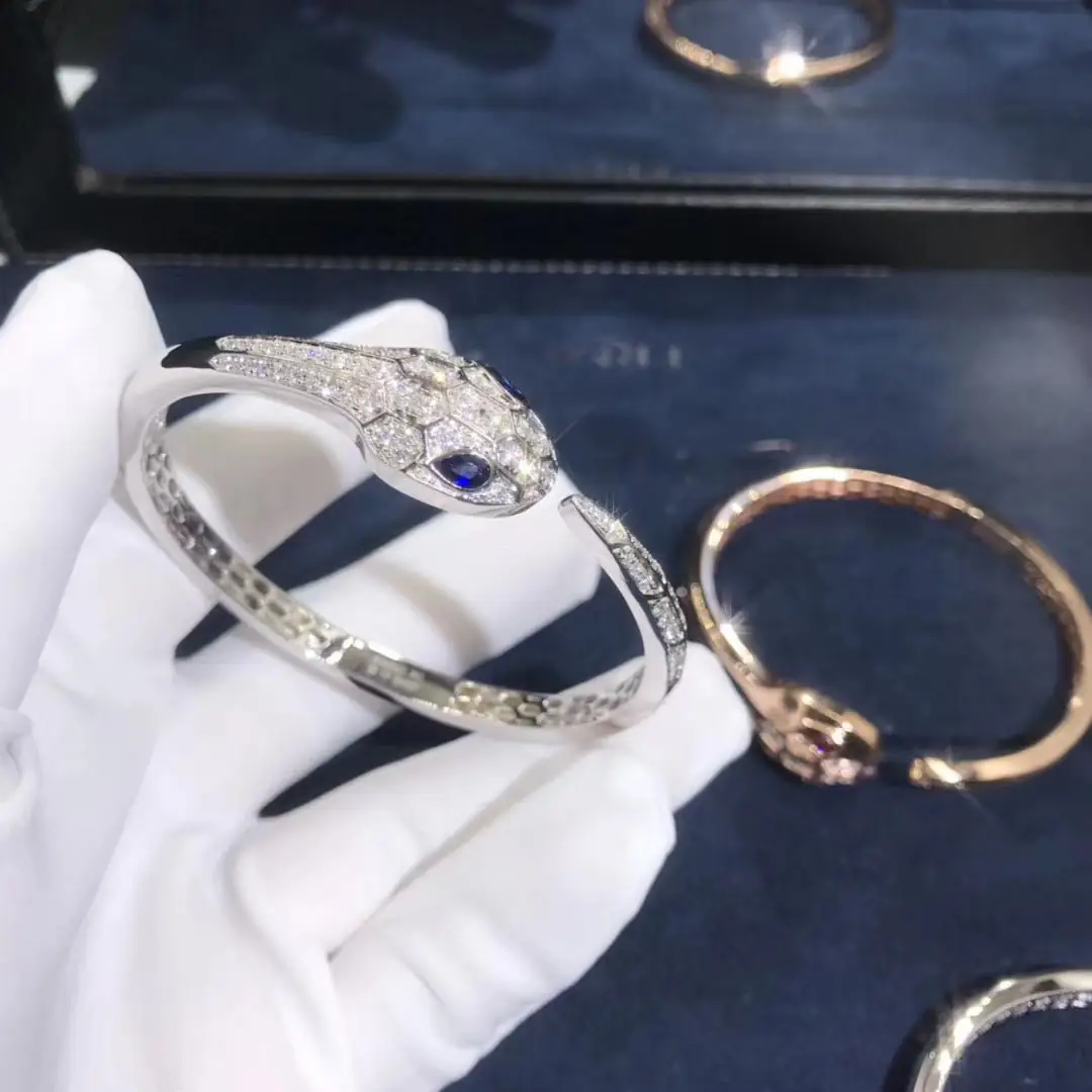Браслет Bulgari Serpenti /розовое золото, рубеллит, бриллианты/ 6