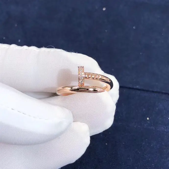 Кольцо Cartier Juste un Clou /розовое золото, бриллианты/