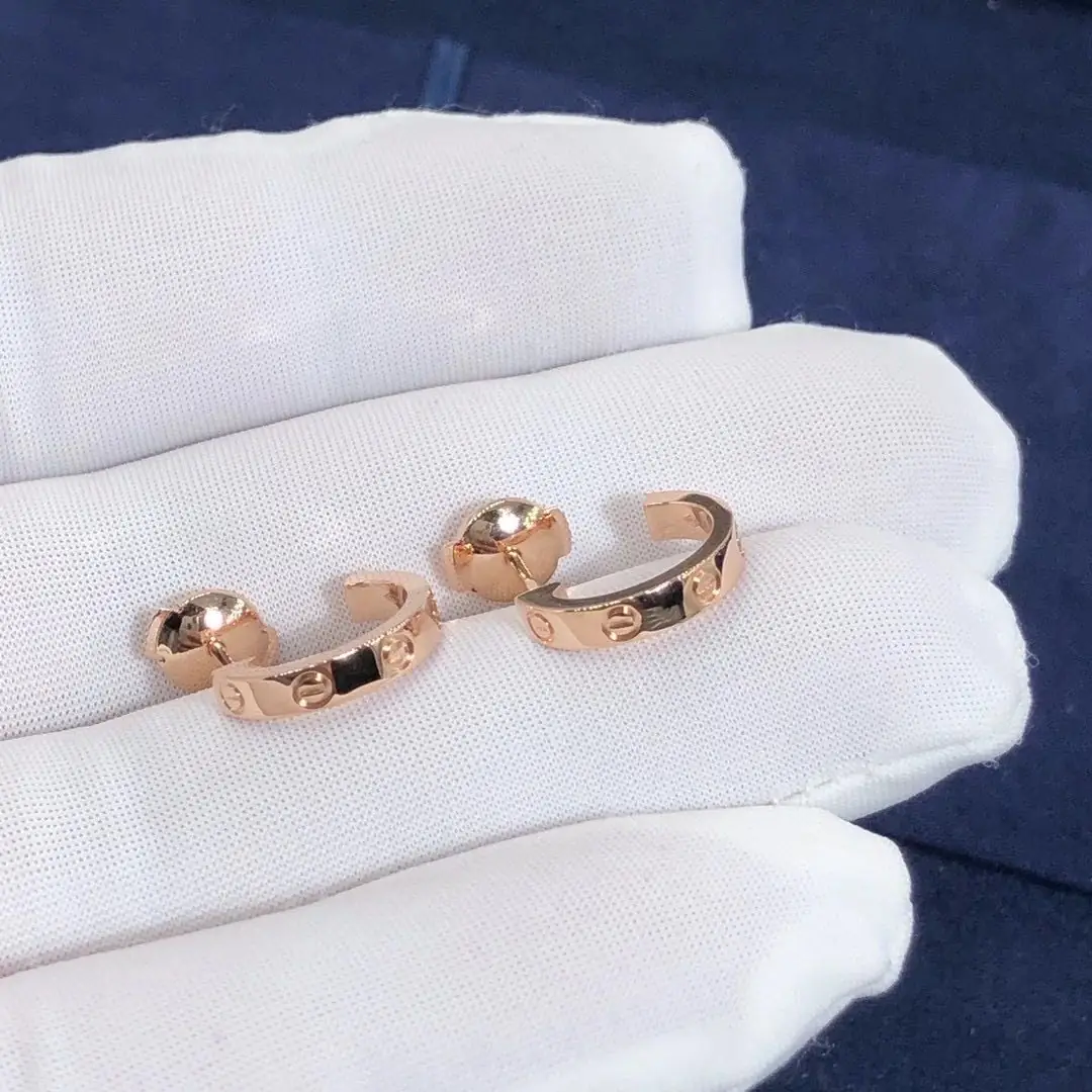 Серьги Cartier Love /розовое золото/ 7