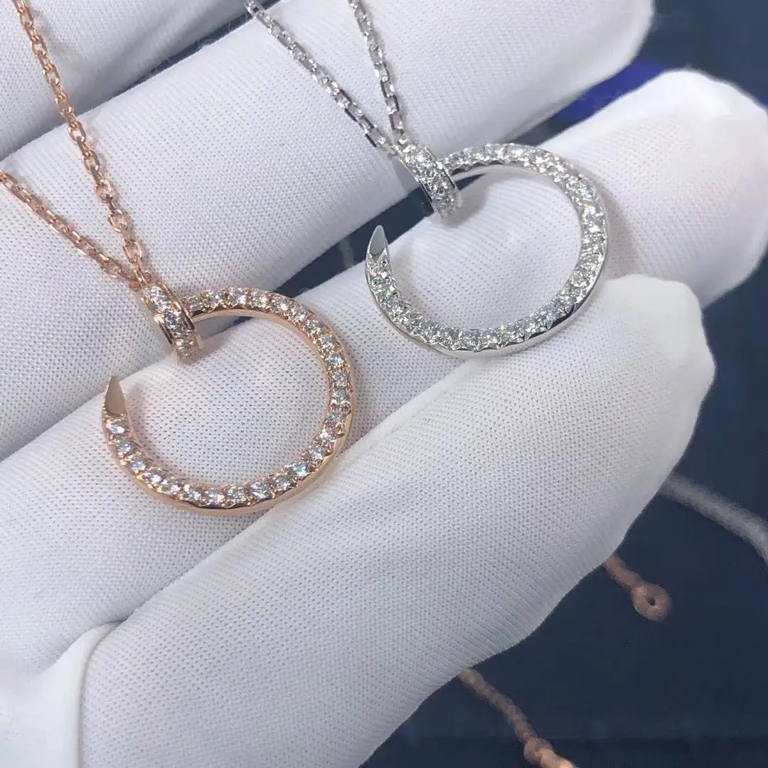 Подвески Cartier Juste un Clou /белое, розовое золото, бриллианты/