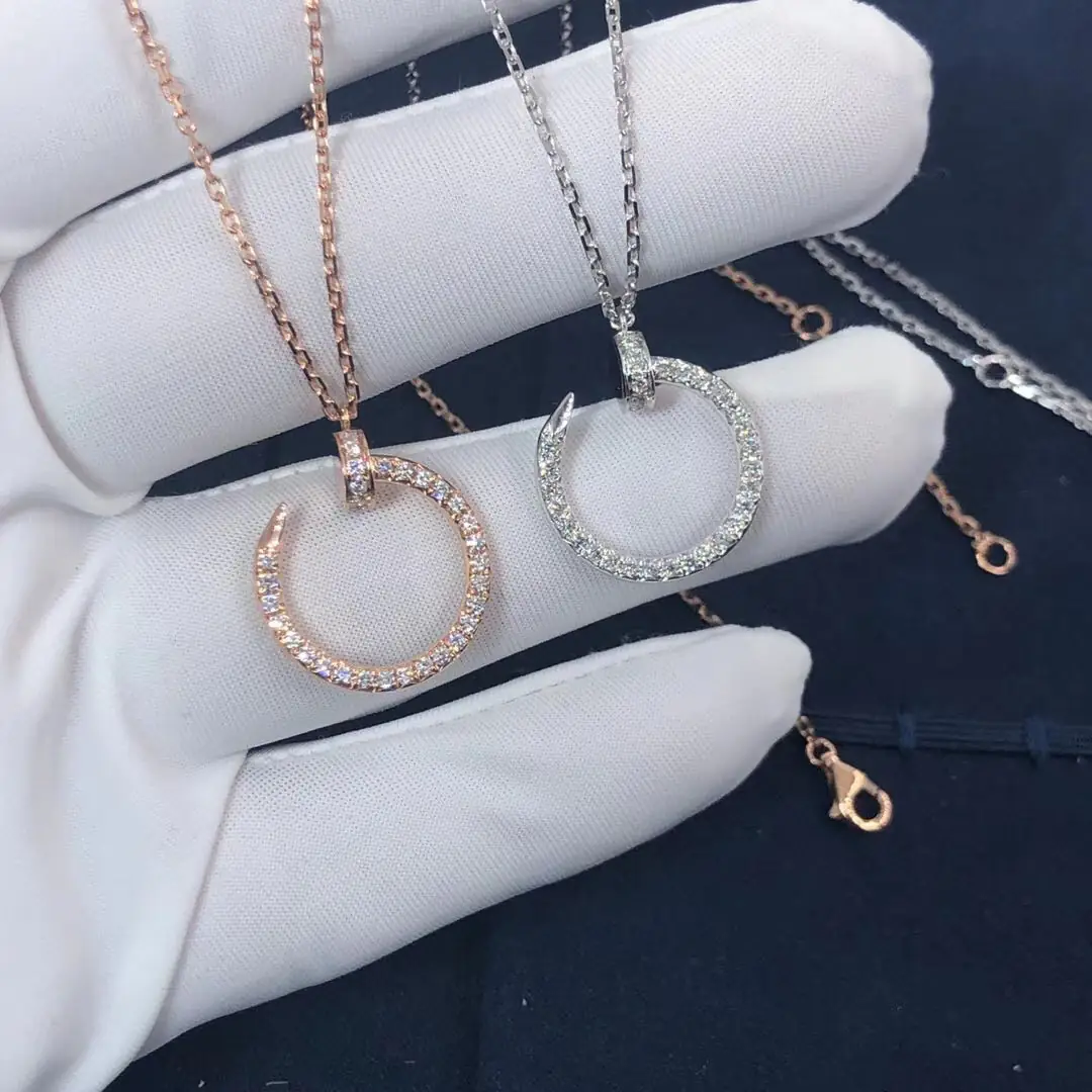 Подвески Cartier Juste un Clou /белое, розовое золото, бриллианты/