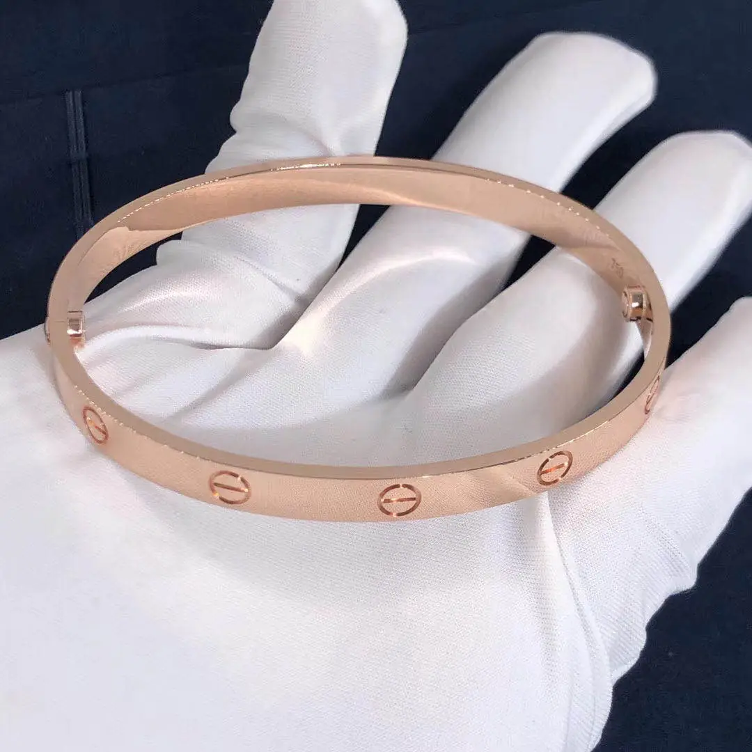 Браслет Cartier Love /розовое золото/
