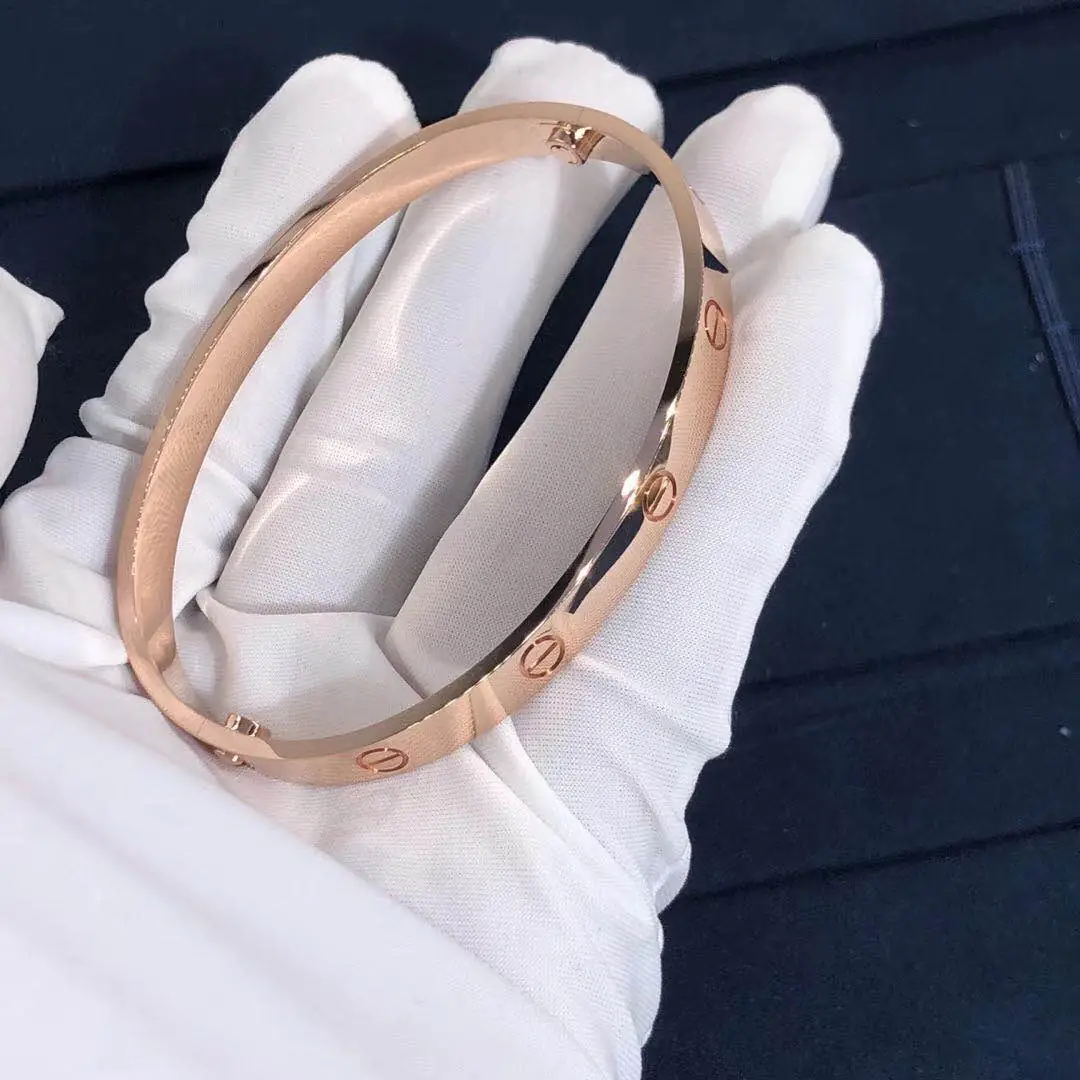 Браслет Cartier Love /розовое золото/ 4
