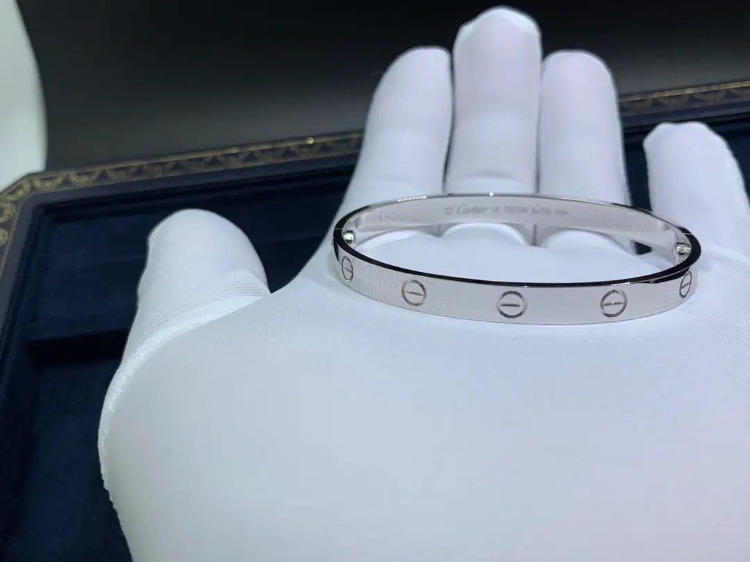 Браслет Cartier Love /белое золото/