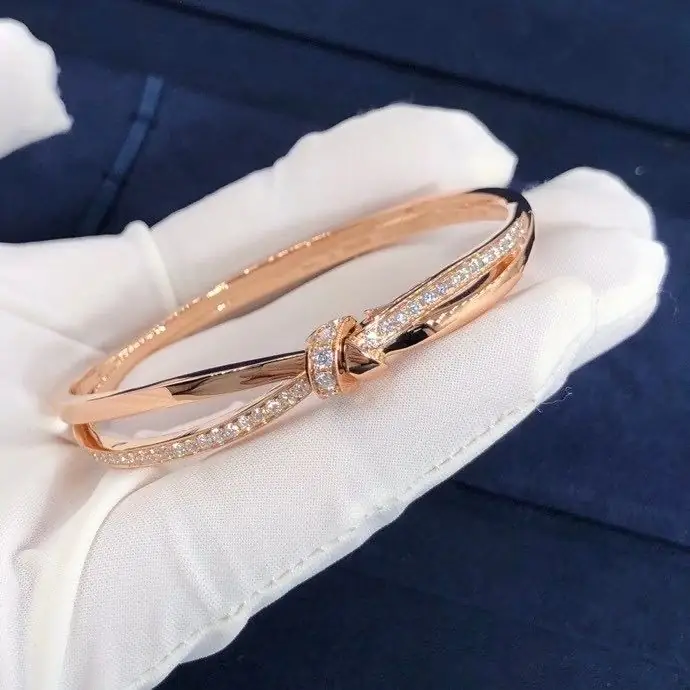 Браслет Chaumet Jeux De Liens Dimond /розовое золото, бриллианты/