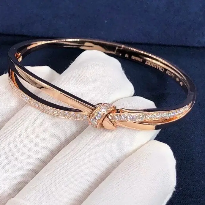 Браслет Chaumet Jeux De Liens Dimond /розовое золото, бриллианты/ 3
