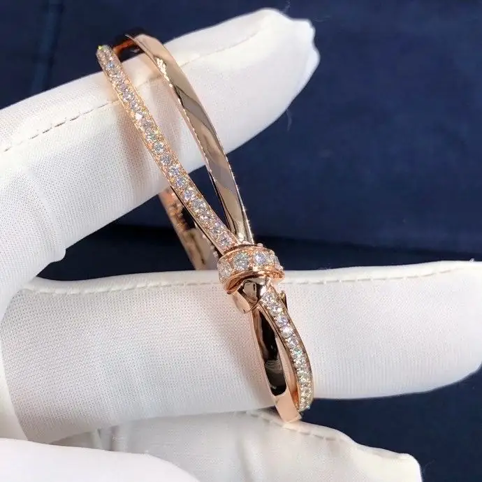 Браслет Chaumet Jeux De Liens Dimond /розовое золото, бриллианты/ 5