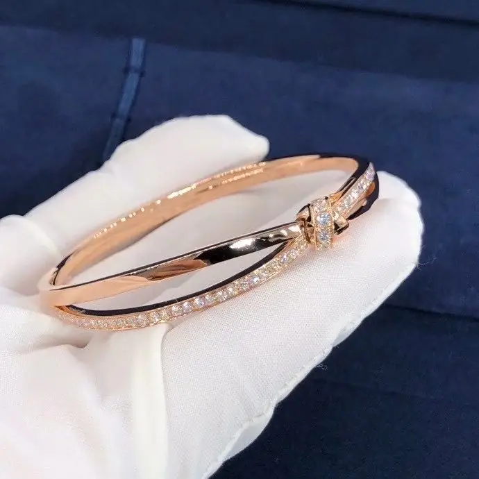 Браслет Chaumet Jeux De Liens Dimond /розовое золото, бриллианты/