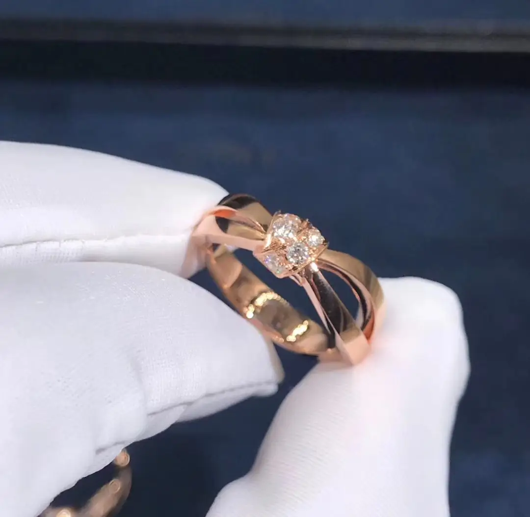 Кольцо Chaumet Liens /розовое золото, бриллианты/