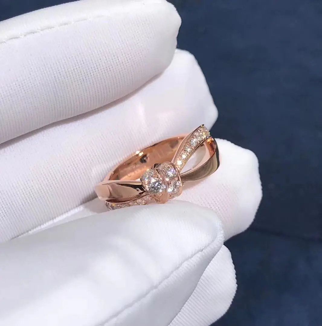 Кольцо Chaumet Liens /розовое золото, бриллианты/ 3