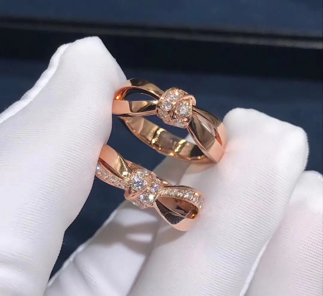 Кольцо Chaumet Liens /розовое золото, бриллианты/ 4