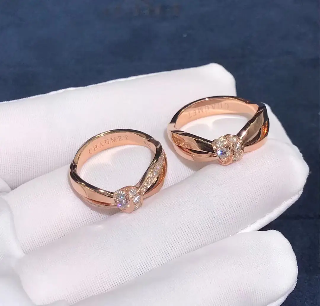 Кольцо Chaumet Liens /розовое золото, бриллианты/ 5