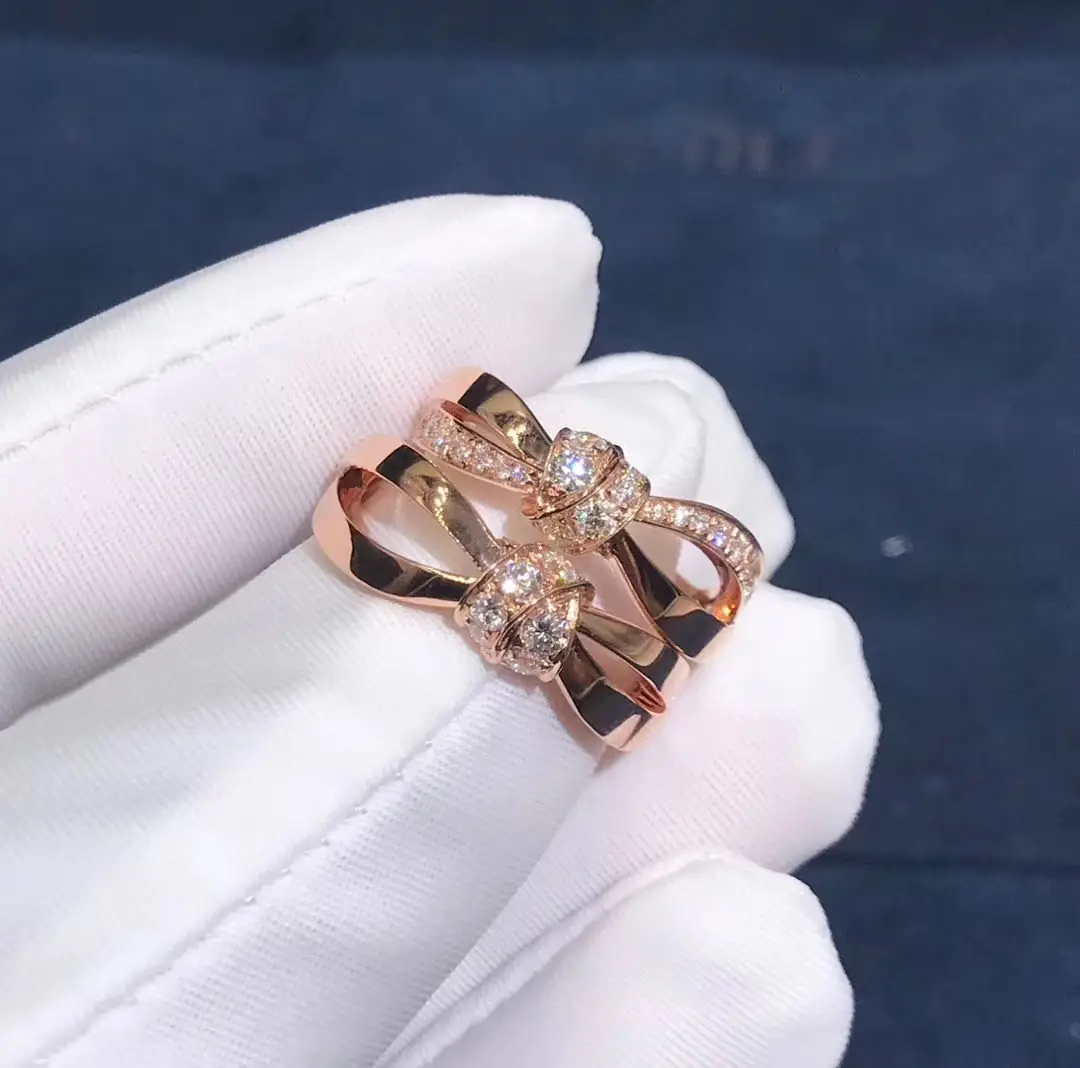 Кольцо Chaumet Liens /розовое золото, бриллианты/ 6