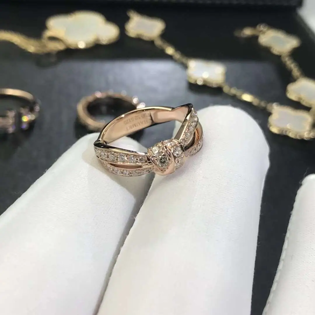 Кольцо Chaumet Liens Seduction /розовое золото, бриллианты/ 3