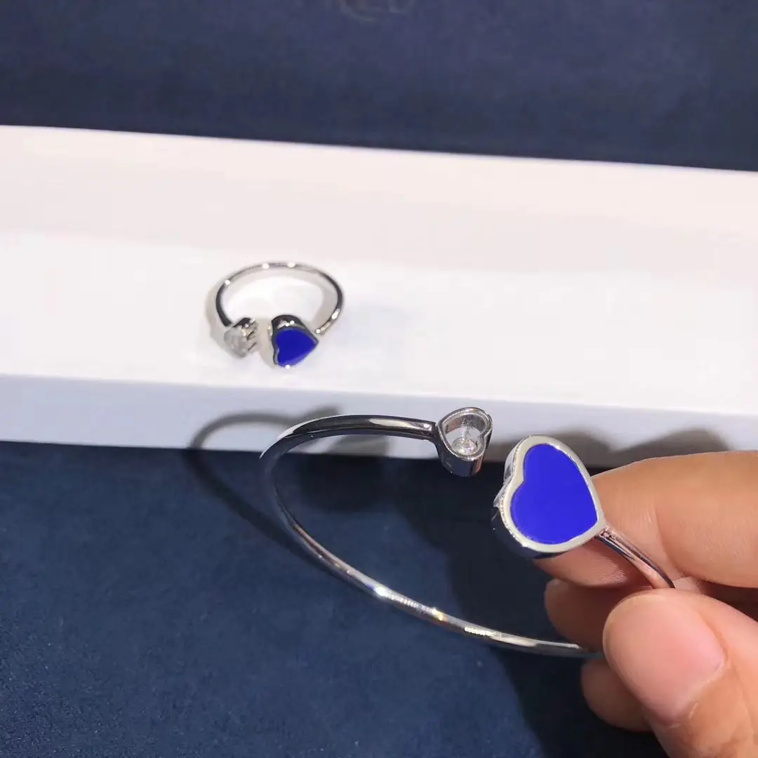 Браслет Chopard Happy Diamonds Heart /белое золото, бриллиант/