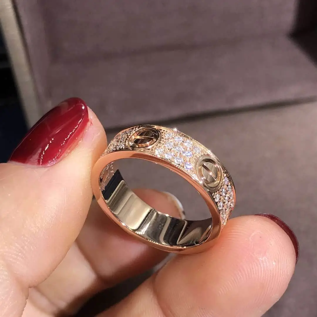 Кольцо Cartier Love /желтое золото, бриллианты/