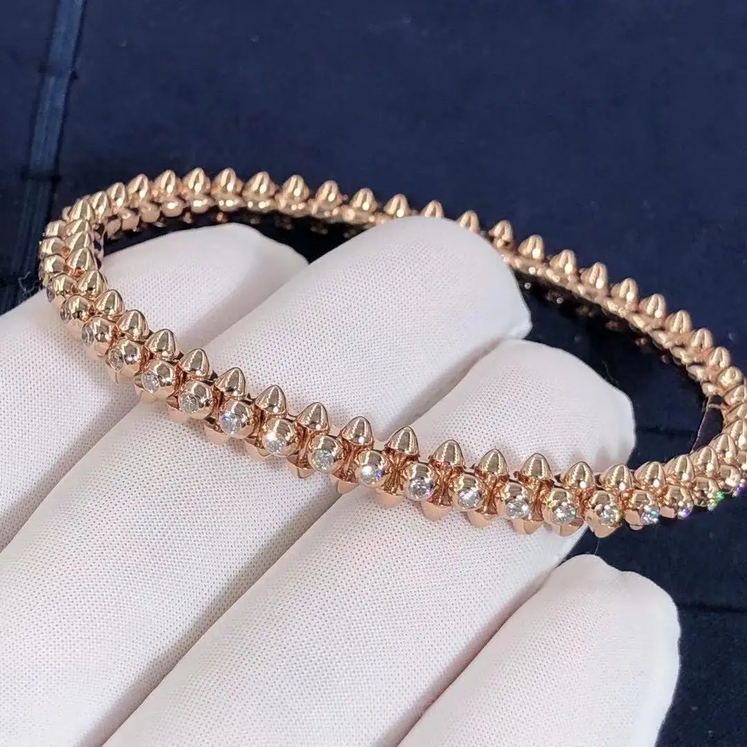Браслет Clash De Cartier /бриллианты, розовое золото/