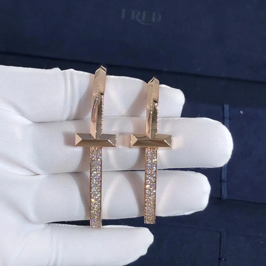 Браслет Tiffany T T1 /бриллианты, розовое золото/