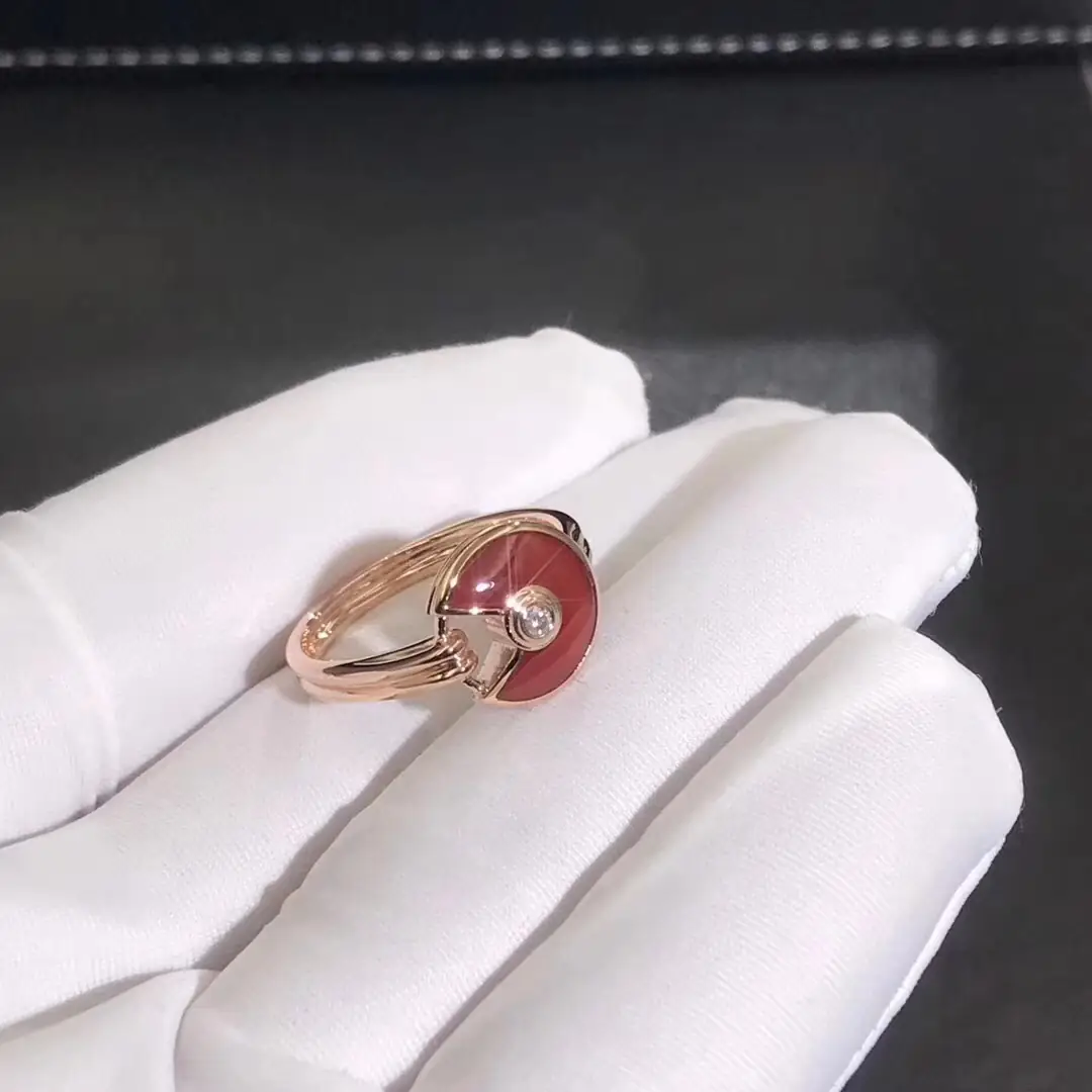 Кольцо Amulette de Cartier /розовое золото/ 3