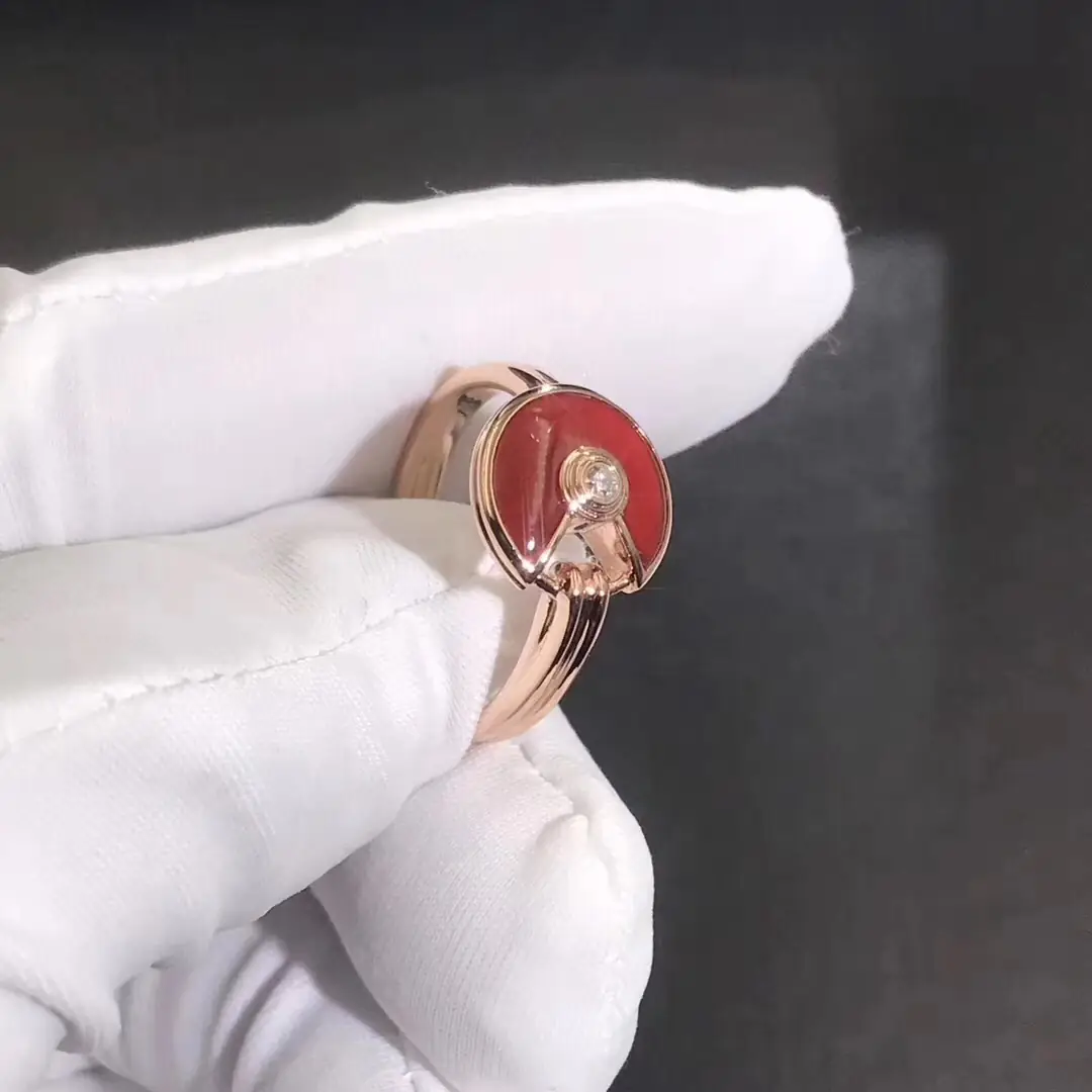Кольцо Amulette de Cartier /розовое золото/ 4
