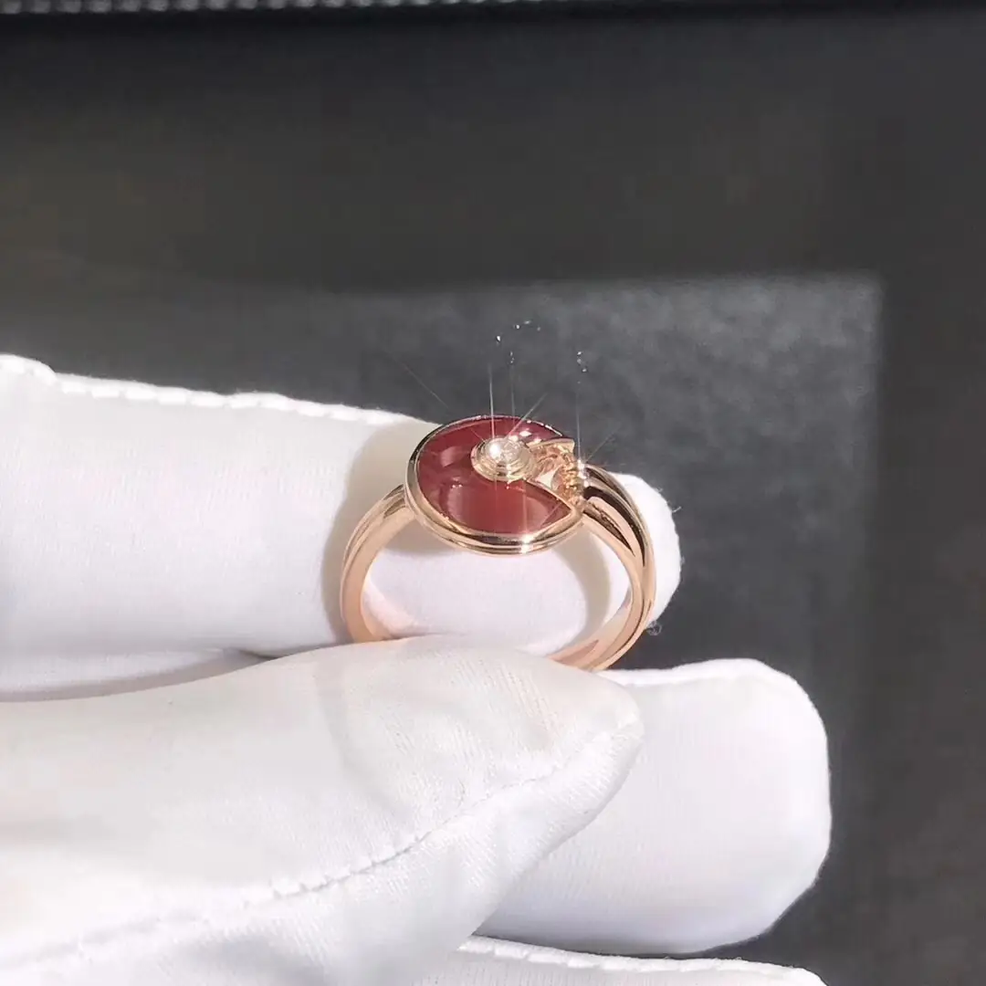 Кольцо Amulette de Cartier /розовое золото/ 5