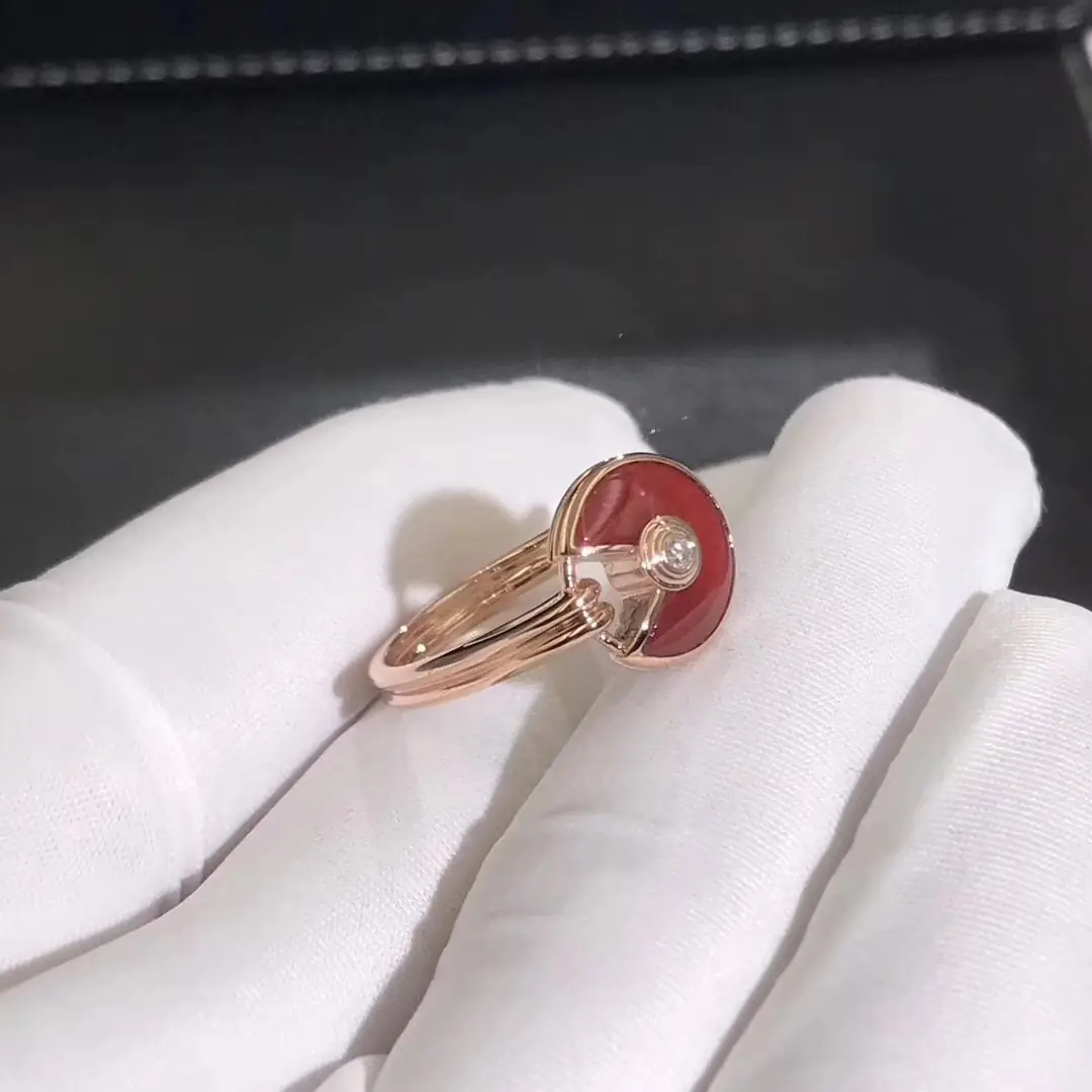 Кольцо Amulette de Cartier /розовое золото/ 6