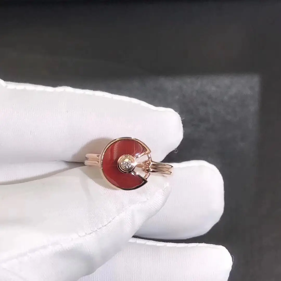 Кольцо Amulette de Cartier /розовое золото/