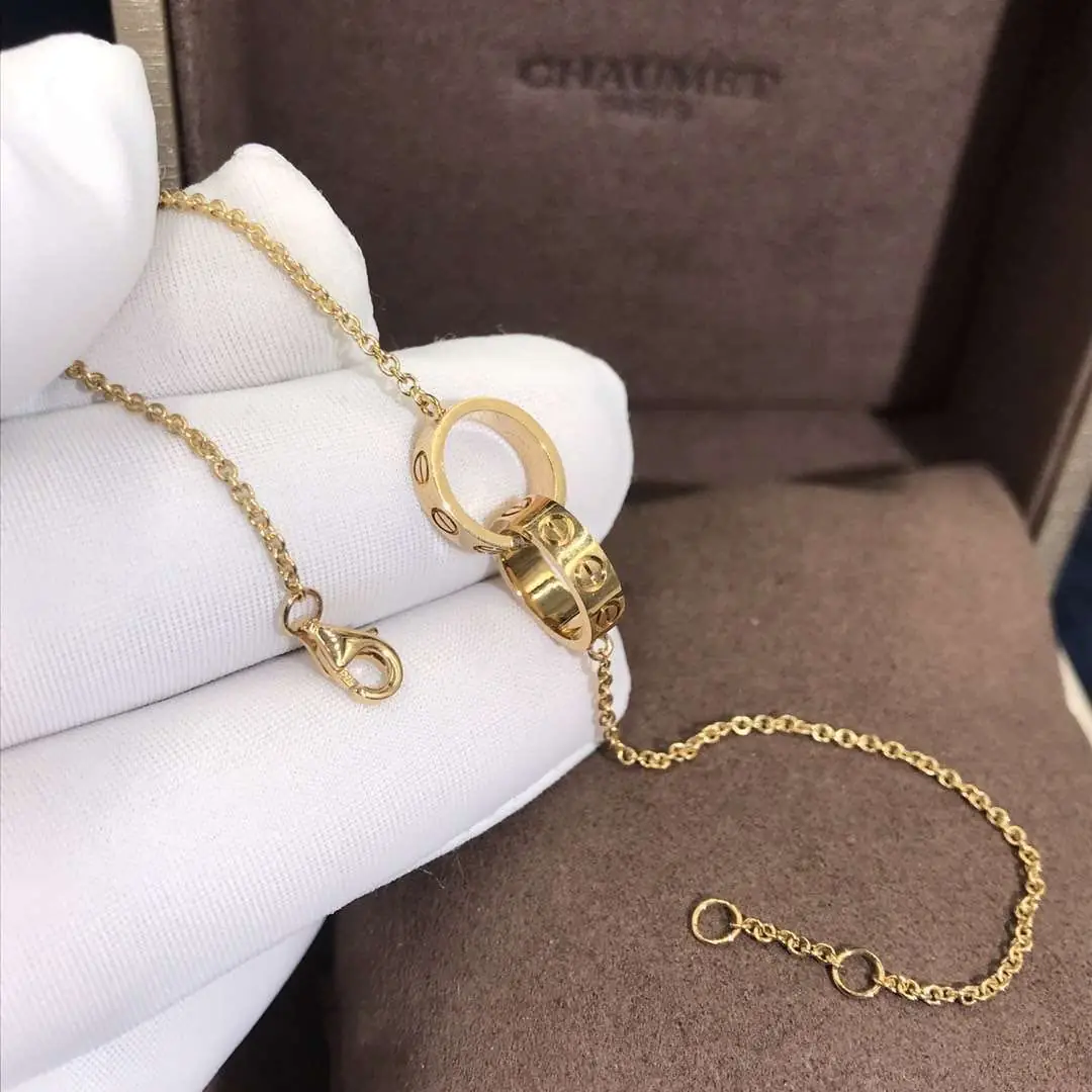 Браслет-цепочка Cartier Love /желтое золото/ 3